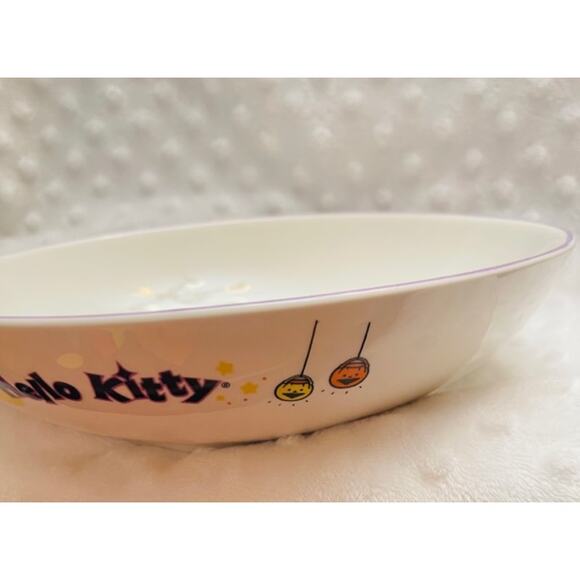Hello Kitty Skeleton Halloween 9" Ceramic Serving Bowl- NEW - Picture 4 of 5